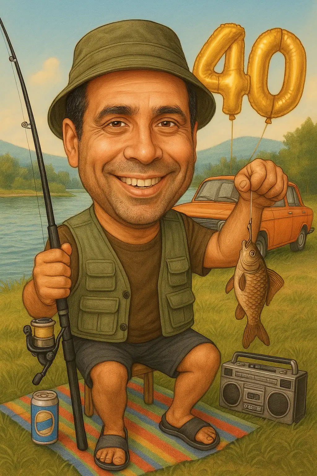 simoni-karikaturi-ribolov-40-godishen-podarak-karikatura-liato-fisherman-40th-birthday-gift-caricature-summer_webp